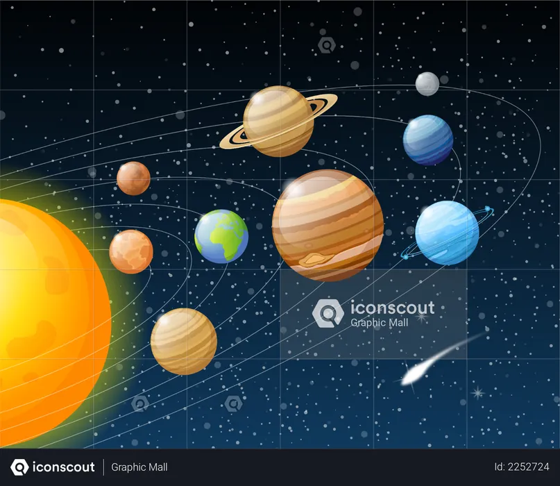 Planets Solar System  Illustration