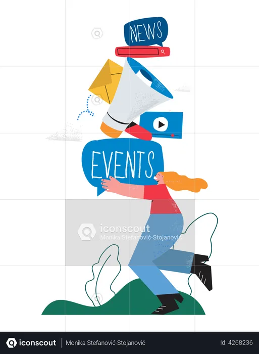 Planificación de eventos de marketing  Ilustración