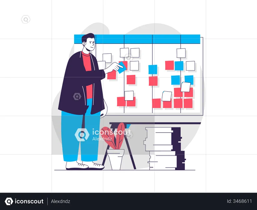 Planning d'affaires  Illustration