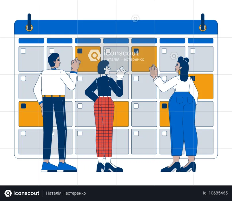 Planification d'événements d'entreprise  Illustration