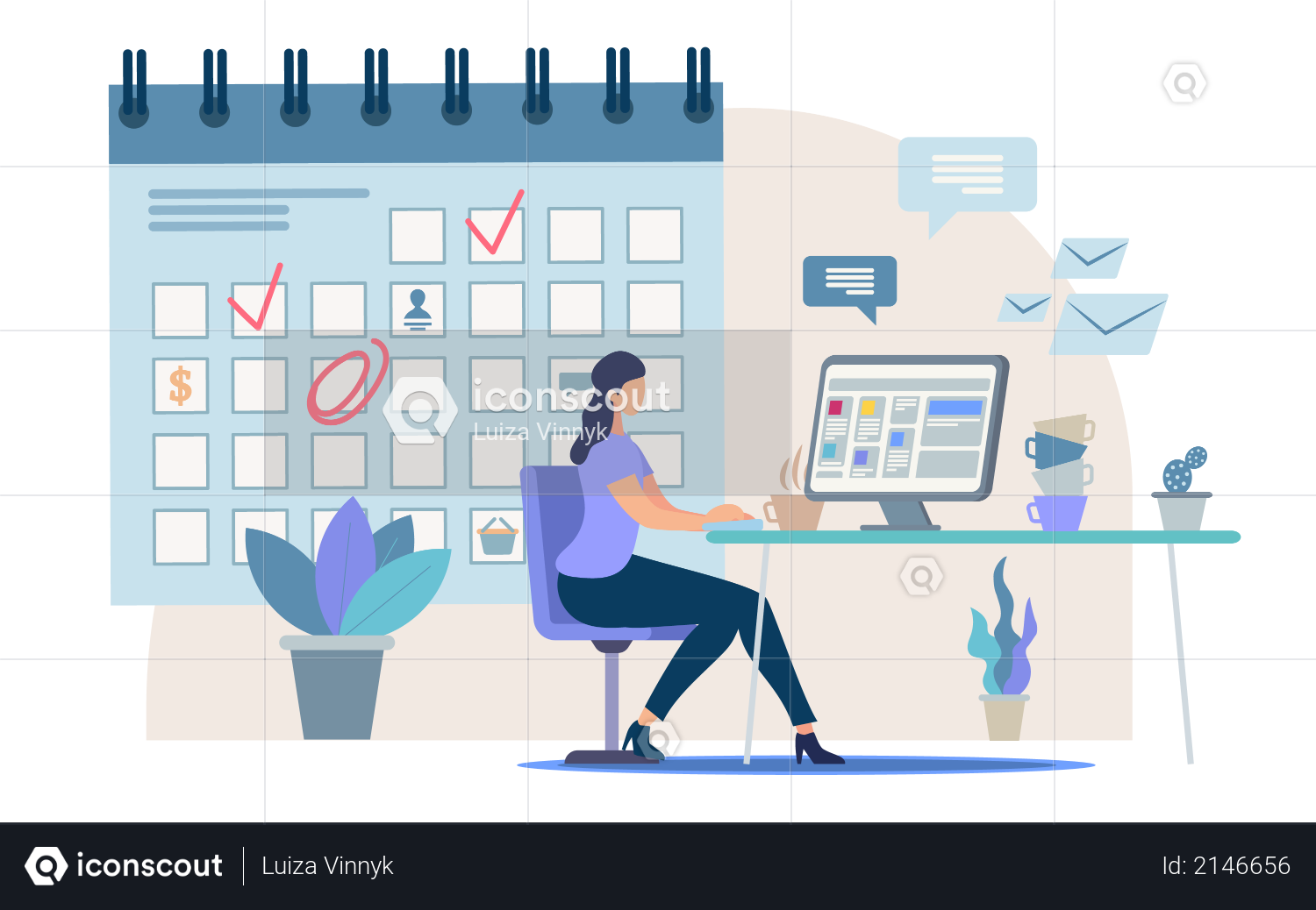 Planning Business Activity, Time Management Illustration