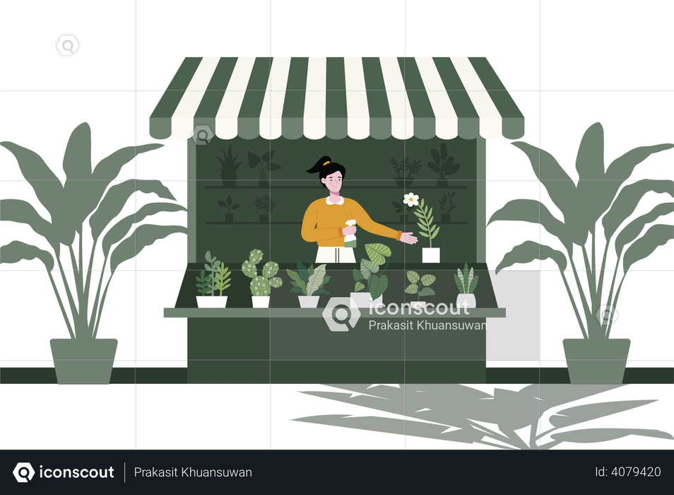Plant Shop Illustration