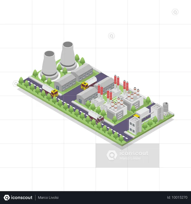 Planta de energía  Ilustración