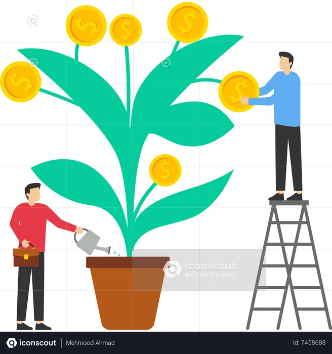 Planta de investimento  Ilustração