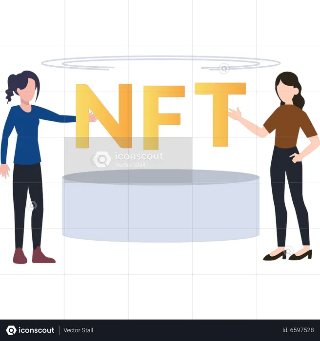 Plataforma nft  Ilustração