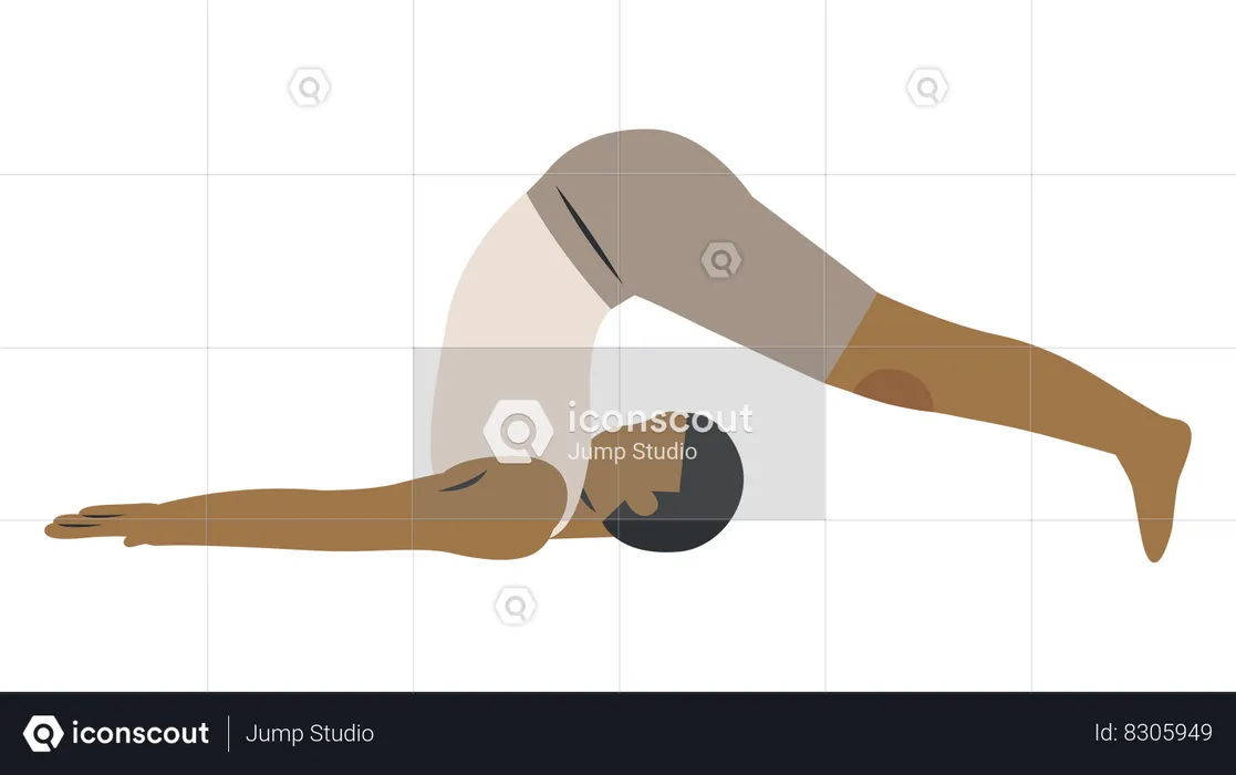 Plough Yoga  Illustration