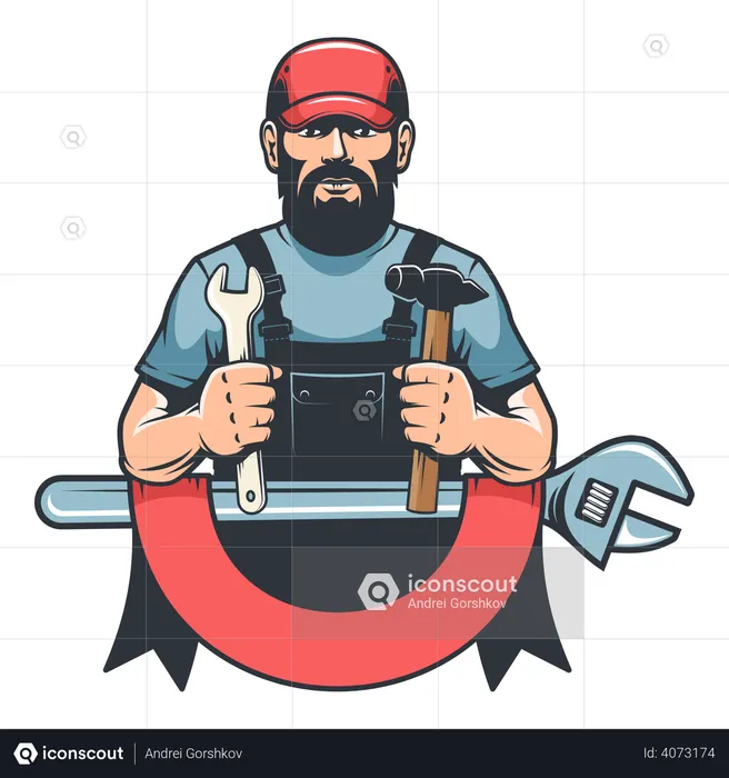 Plumber  Illustration