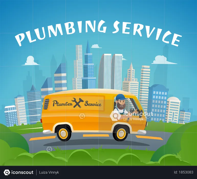 Plumbing Service  Illustration