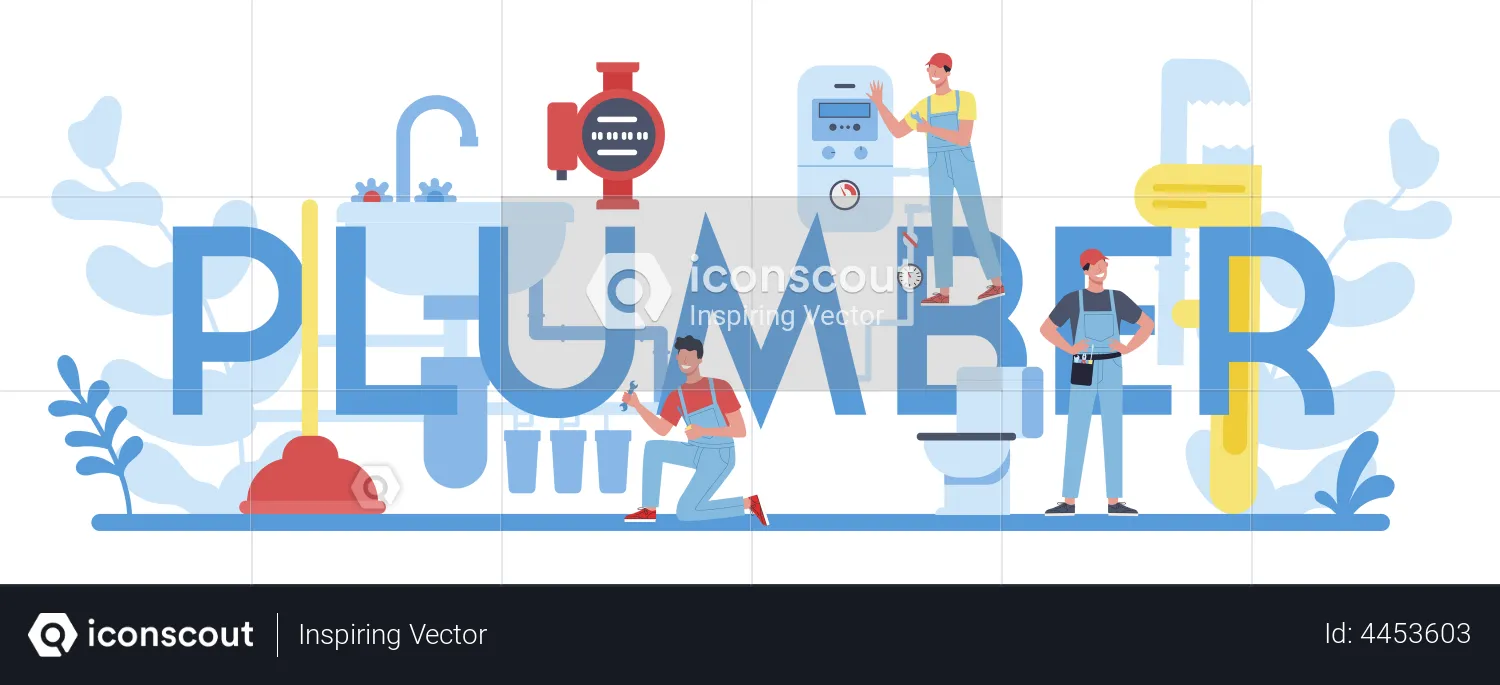 Plumbing service  Illustration