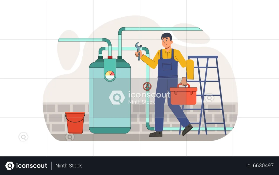 Plumbing Services  Illustration