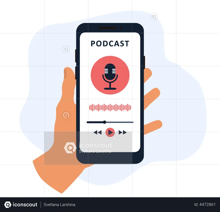 Podcast app  Illustration