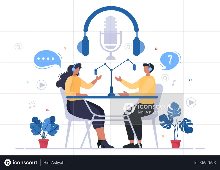 Podcast Creators  Illustration