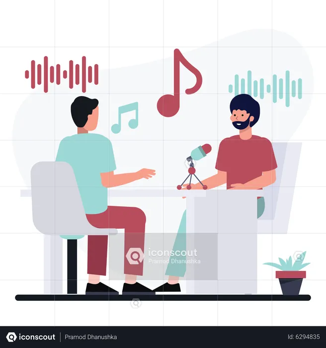 Podcast Interview  Illustration