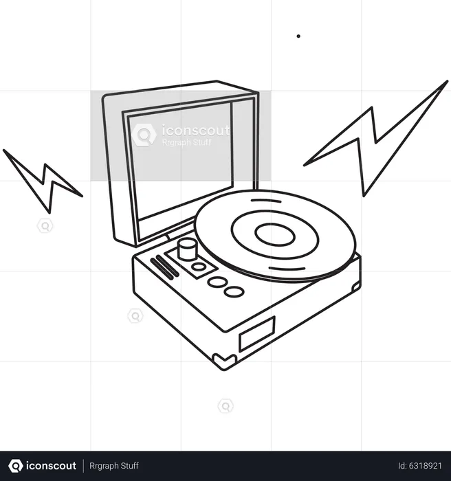 Podcast Loop tone Player  Illustration