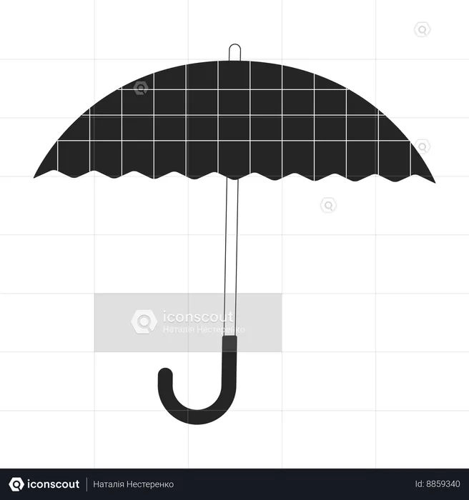 Accessoire poignée parapluie  Illustration