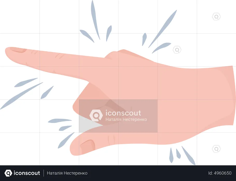 Pointing Finger  Illustration
