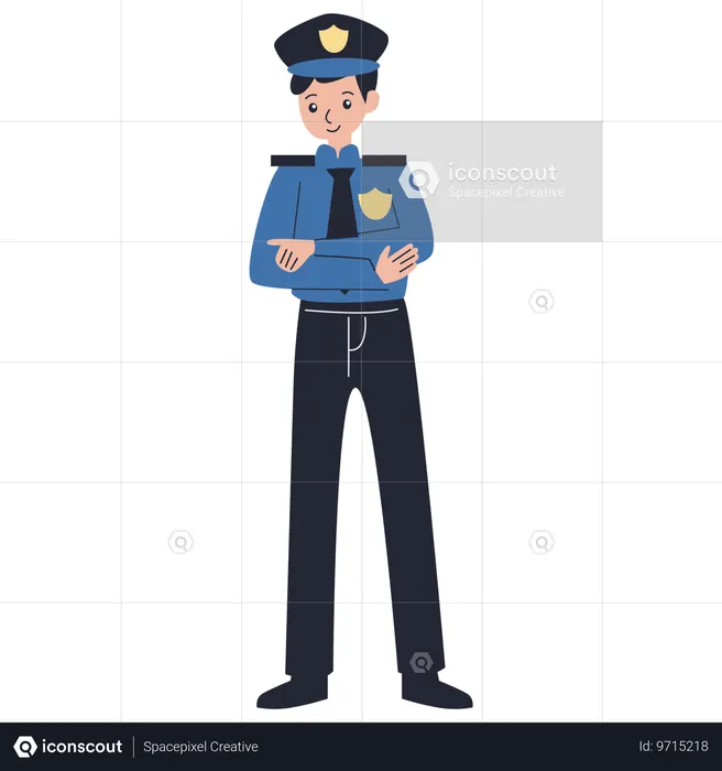 Police Badge  Illustration