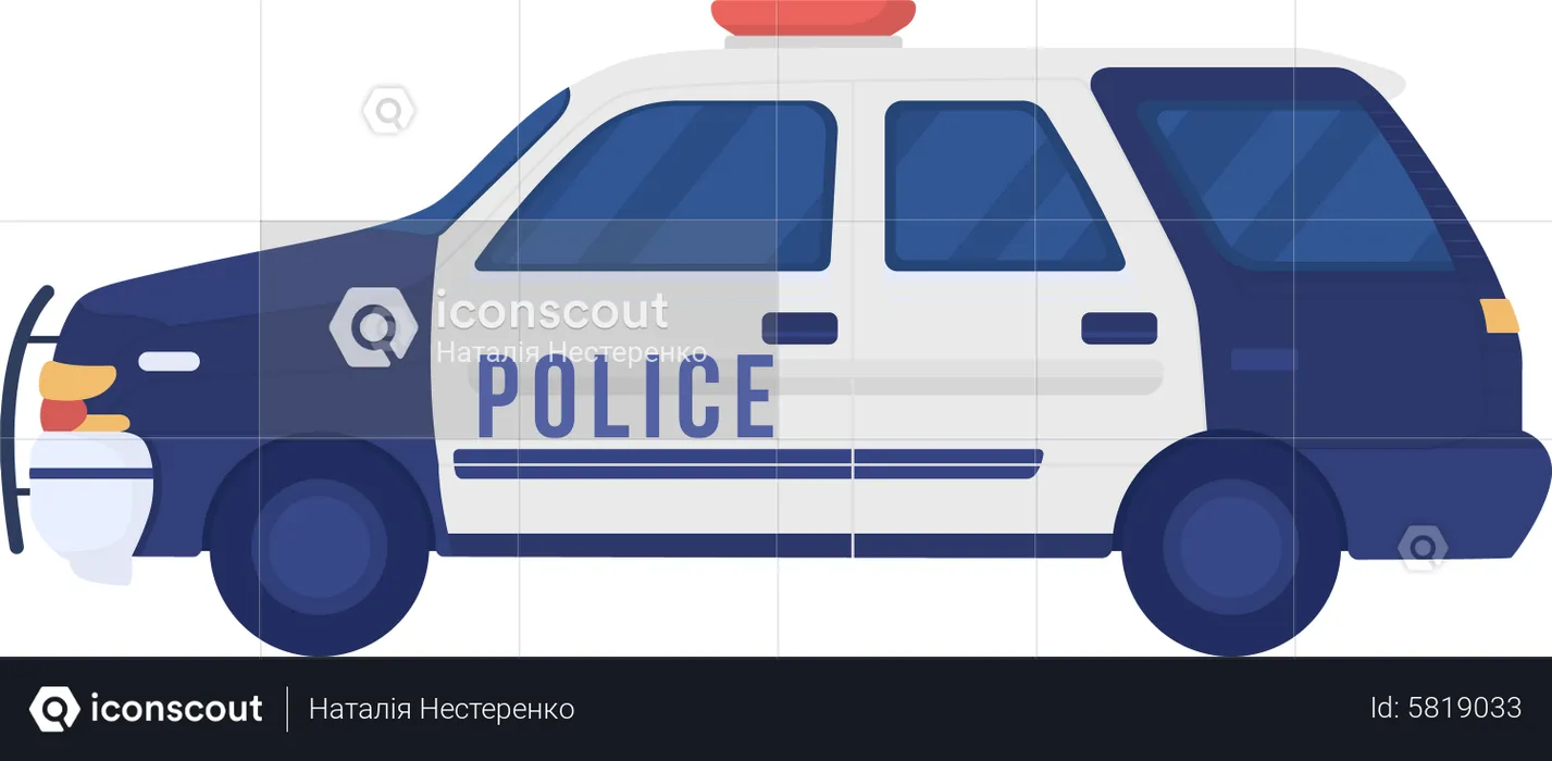 Police Car  Illustration