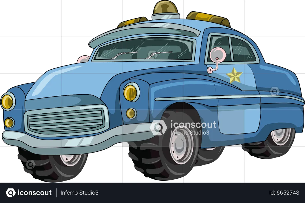 Police car  Illustration