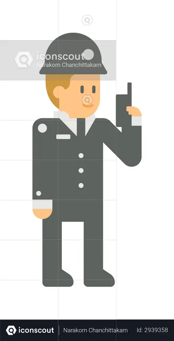 Police man  Illustration
