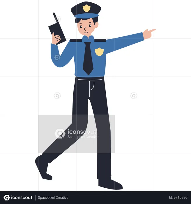 Police Patrol  Illustration
