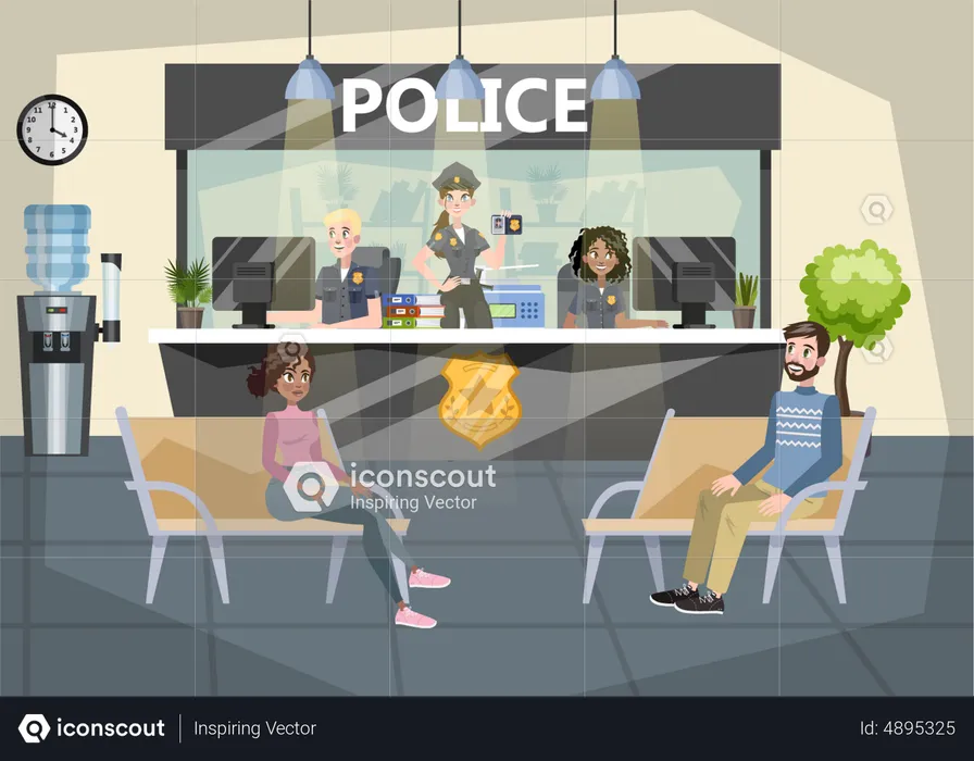 Police station  Illustration