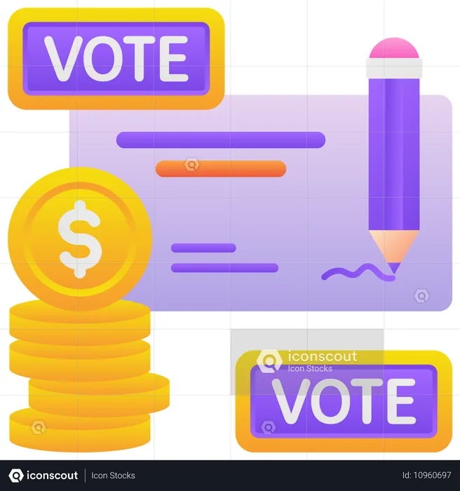 Political Fundraising  Illustration