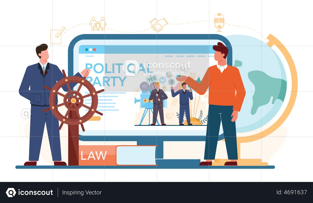 Politician law  Illustration