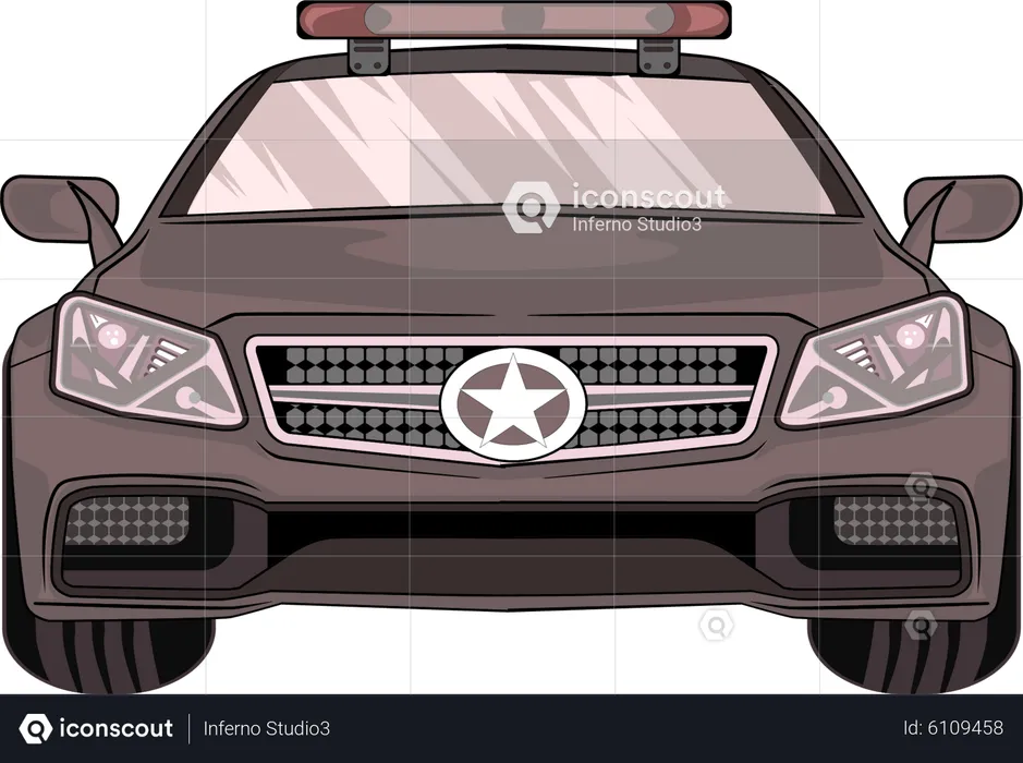 Polizeiauto  Illustration