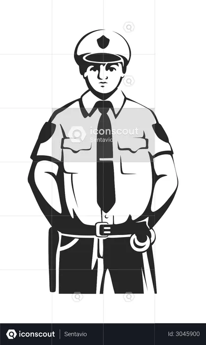 Polizist  Illustration