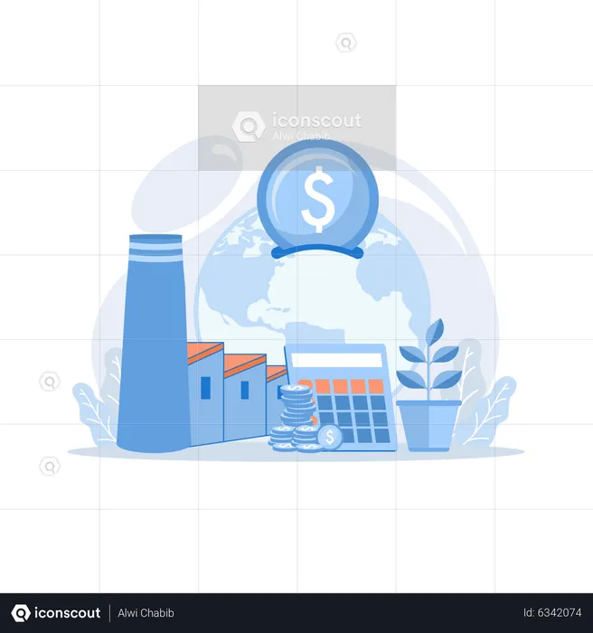 Pollution damage calculation  Illustration