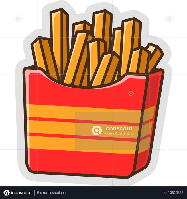 Pommes frites  Illustration