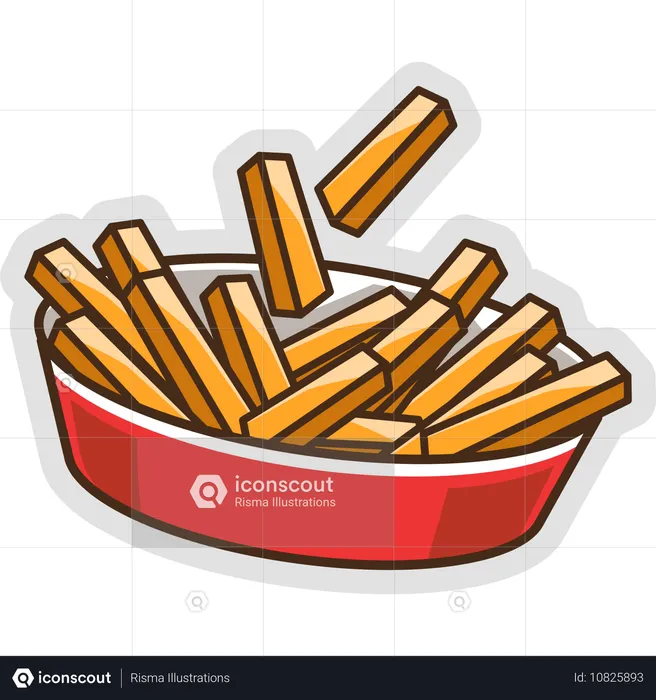 Pommes frites  Illustration