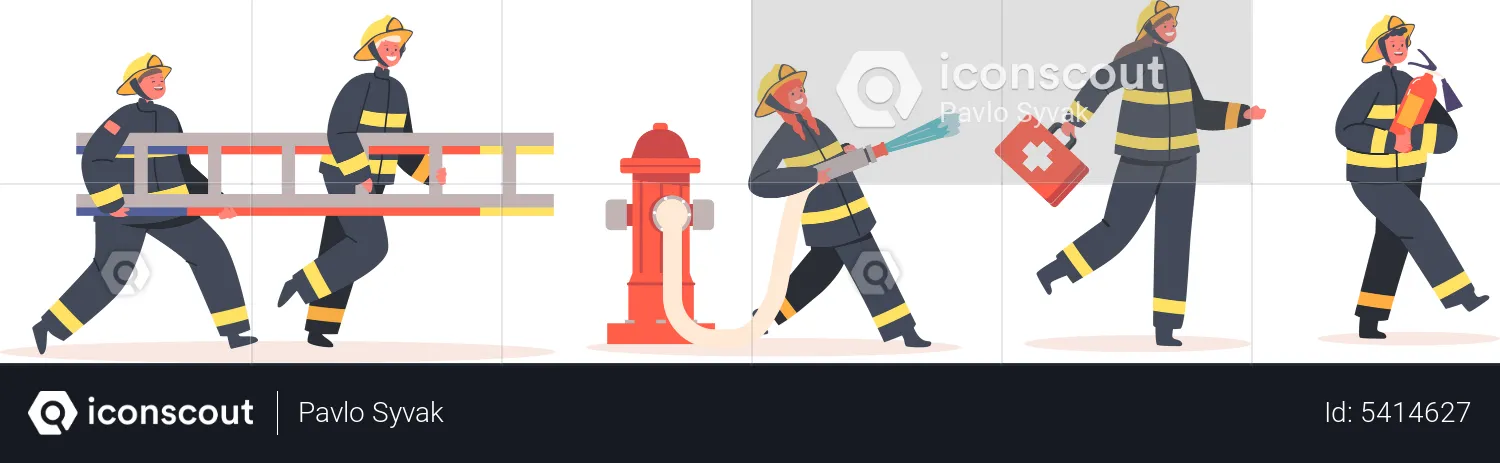 Sapeurs pompiers  Illustration