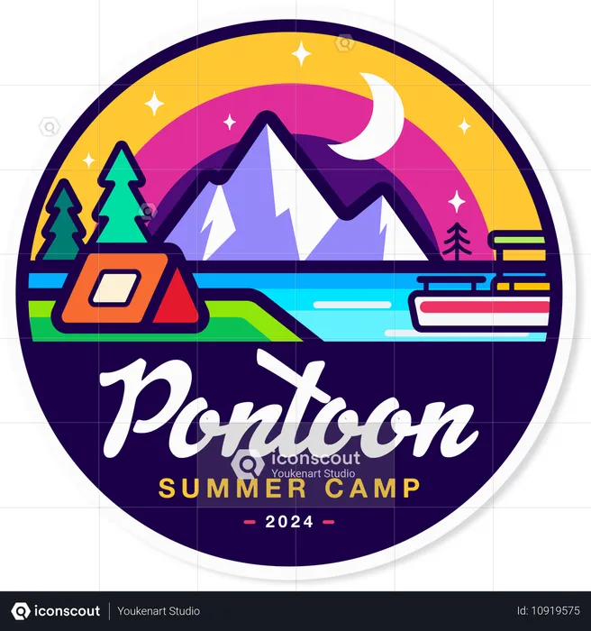 Ponton-Sommercamp  Illustration