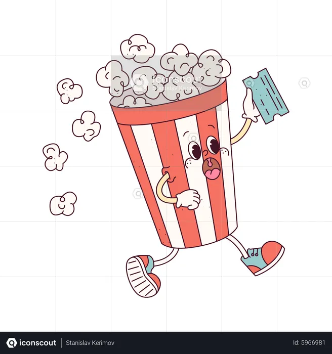 popcorn illustration free download