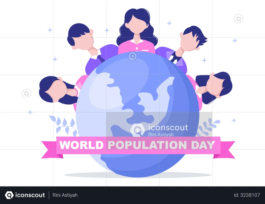 Population Day  Illustration