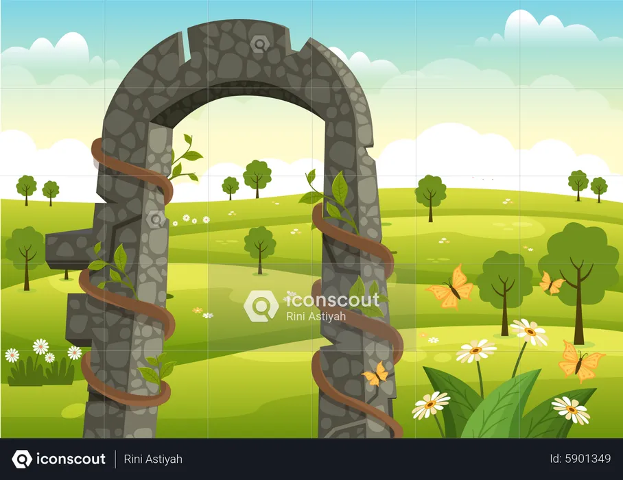 Portal Garden  Illustration