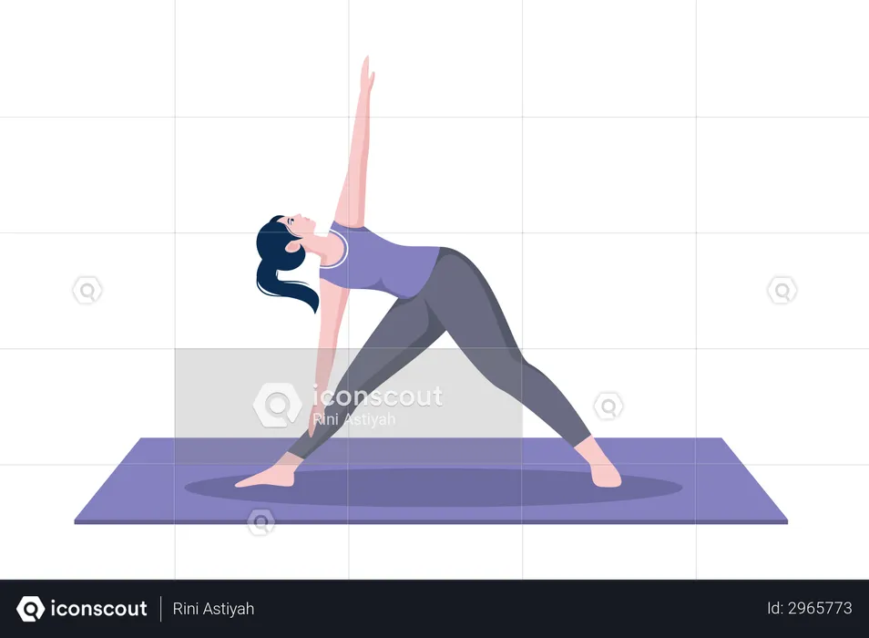 Pose triangulaire  Illustration