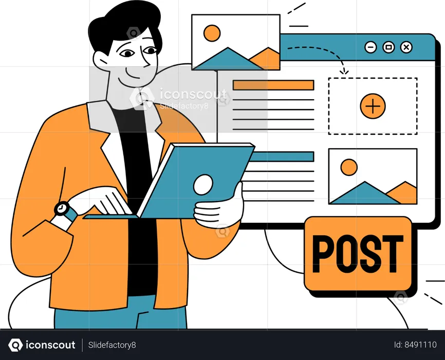 Post Content Planning  Illustration