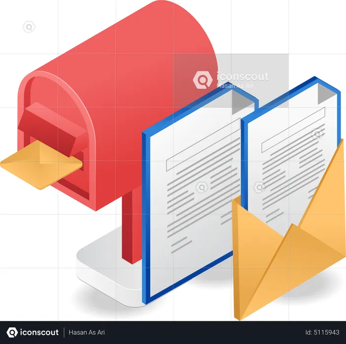 Post mail mailbox  Illustration