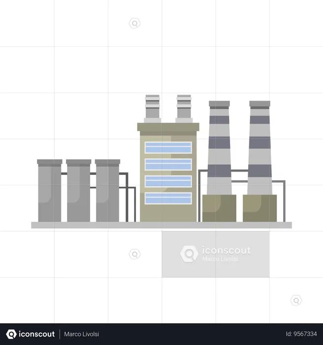 Power Plant  Illustration