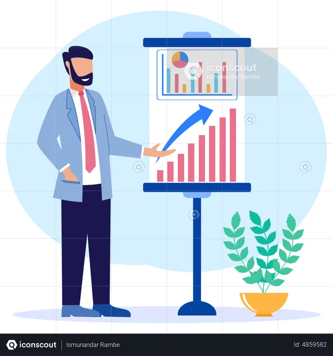 Präsentationsdiagramm  Illustration