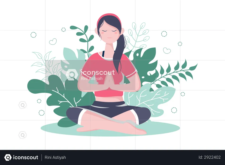 Prática de Meditação  Ilustração