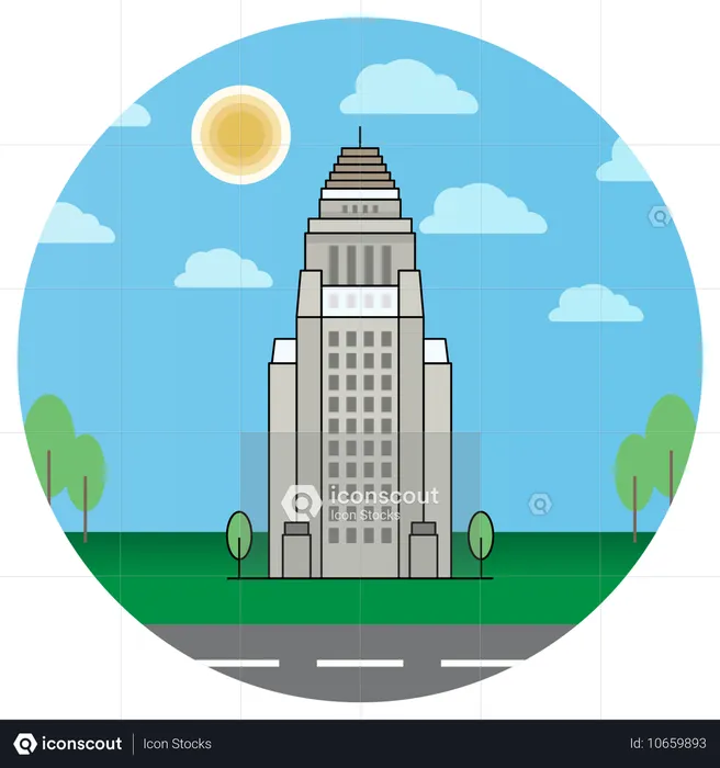 Prefeitura de los angeles  Ilustração