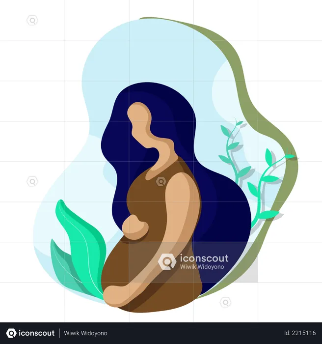 Pregnant mother  Illustration