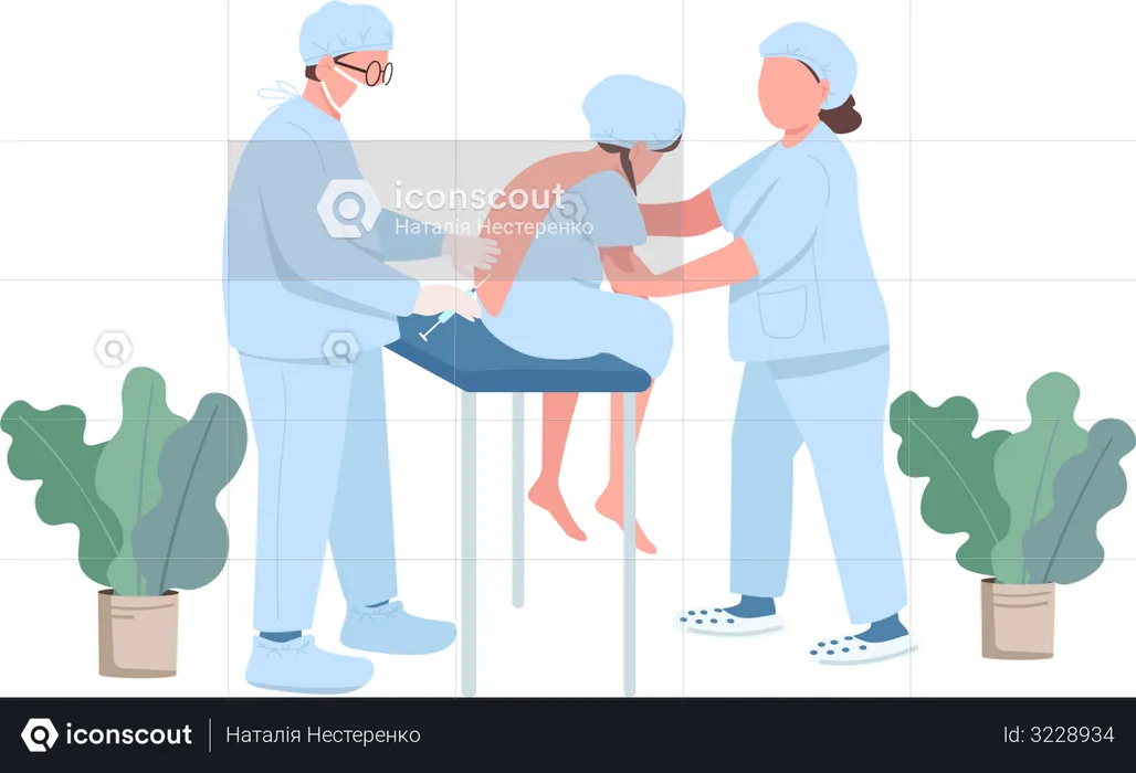 Pregnant patient  Illustration