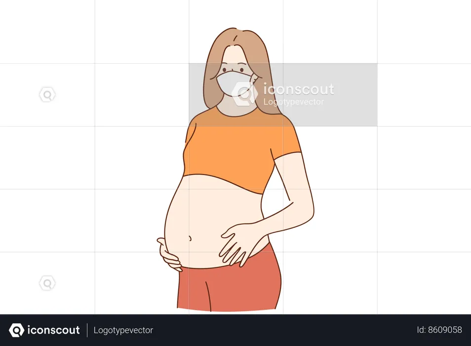 Pregnant woman  Illustration
