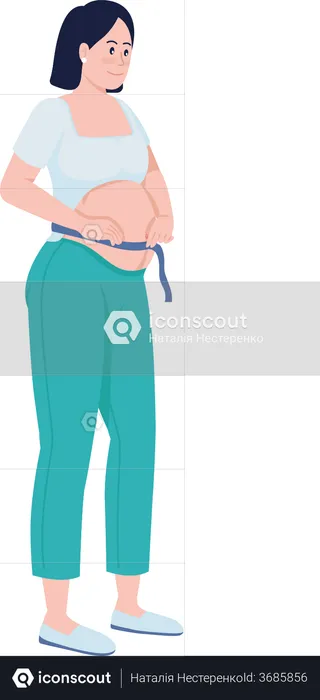 Pregnant Woman  Illustration