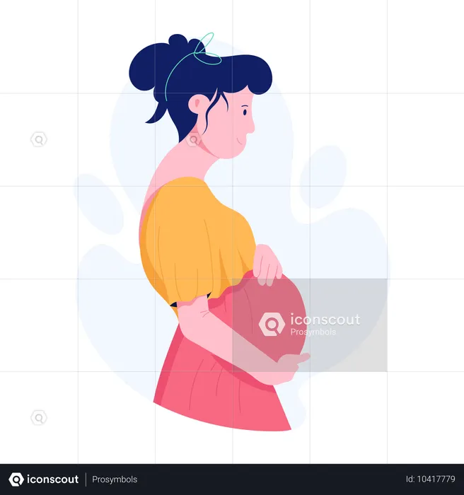 Pregnant woman  Illustration